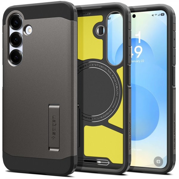 Spigen Samsung Galaxy S25 Plus Cover Tough Armor MagFit Gunmetal