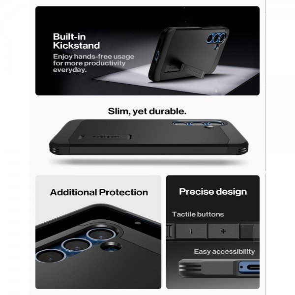 Spigen Samsung Galaxy S25 Plus Cover Tough Armor MagFit Sort