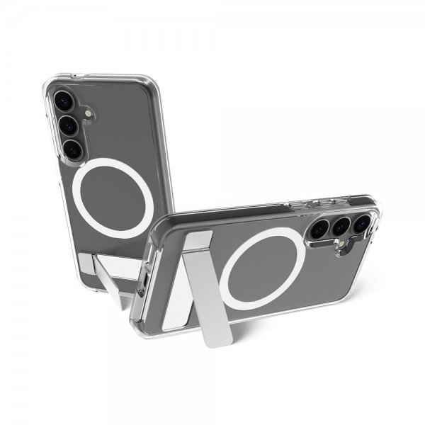dbramante1928 Samsung Galaxy S25 Cover Iceland Pro Qi2 Kickstand Transparent