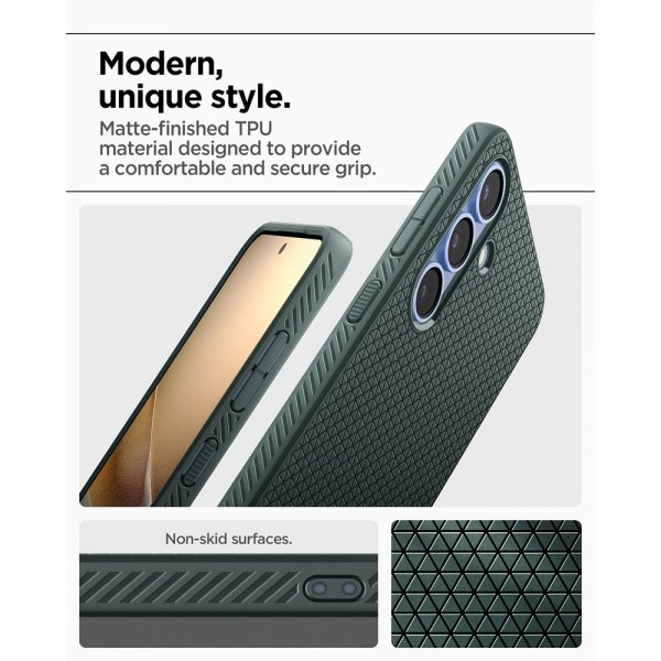 Spigen Samsung Galaxy S25 Cover Liquid Air Abyss Green