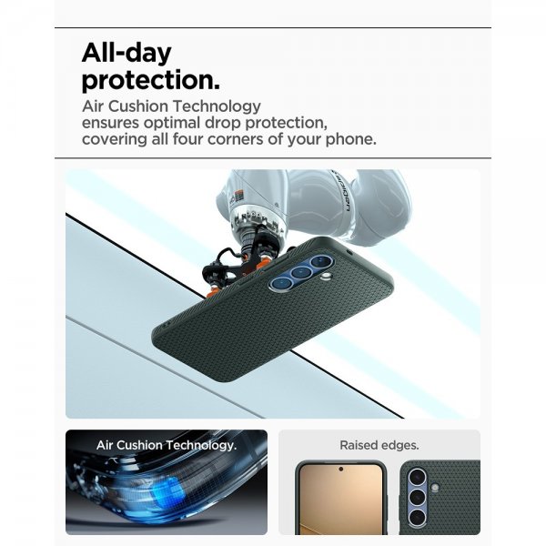 Spigen Samsung Galaxy S25 Cover Liquid Air Abyss Green