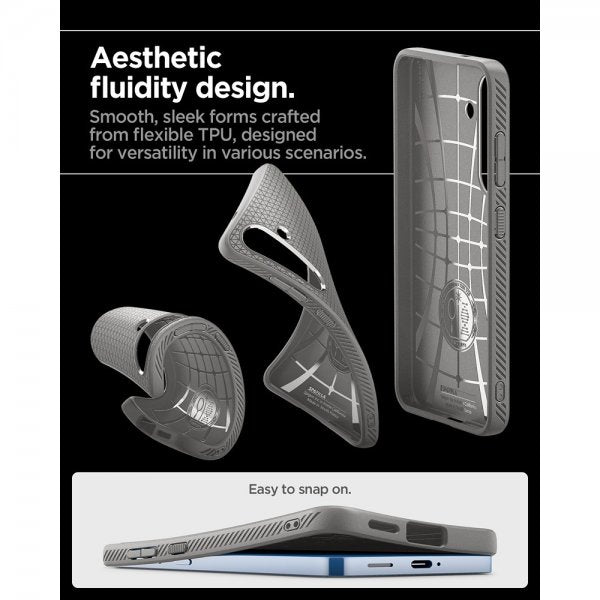 Spigen Samsung Galaxy S25 Cover Liquid Air Marble Gray