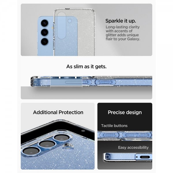 Spigen Samsung Galaxy S25 Cover Liquid Crystal Glitter Crystal Quartz