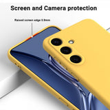 Samsung Galaxy S25 Cover med strop, silikone, gul