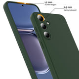 Samsung Galaxy S25 Cover med Strop Silikone MagSafe Mørkegrøn