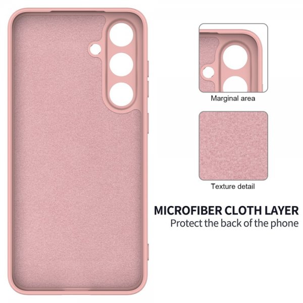 Samsung Galaxy S25 Cover med Strop Silikone Rosa