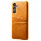 Samsung Galaxy S25 Cover med to Kortlommer Lysebrun