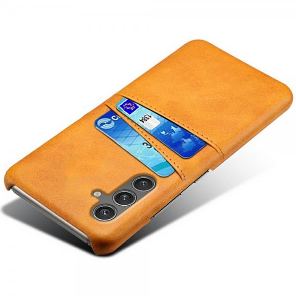 Samsung Galaxy S25 Cover med to Kortlommer Lysebrun