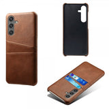 Samsung Galaxy S25 Cover med to Kortlommer Mørkebrun