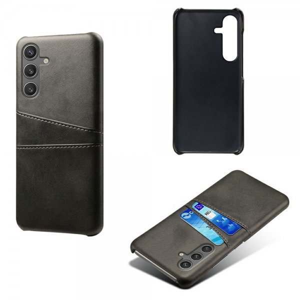 Samsung Galaxy S25 Cover med to kortlommer Sort