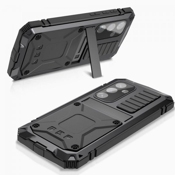 R-JUST Samsung Galaxy S25 Cover Metal Stødabsorberende Sort