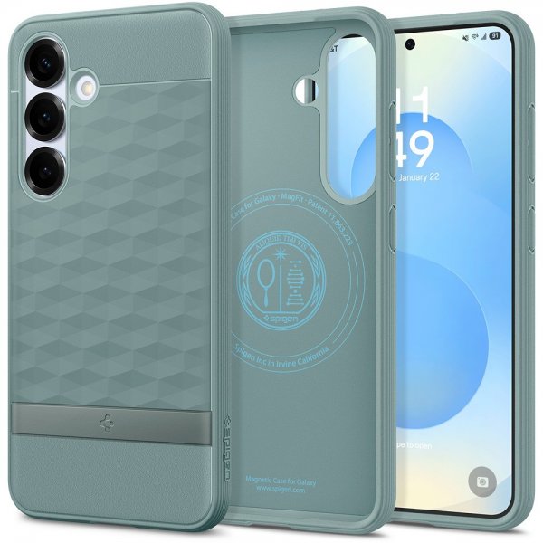 Spigen Samsung Galaxy S25 Cover Parallax MagFit Sage Green