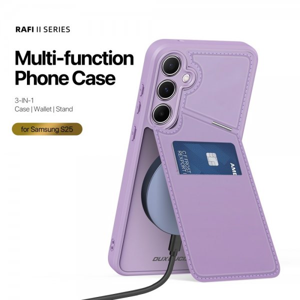 Dux Ducis Samsung Galaxy S25 Cover Rafi II Series MagSafe Lilla