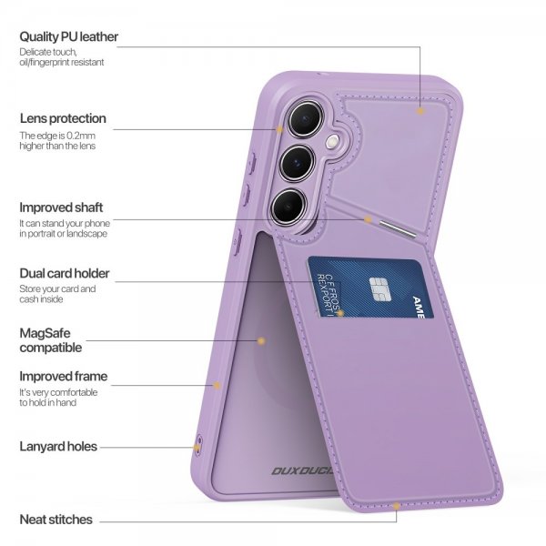 Dux Ducis Samsung Galaxy S25 Cover Rafi II Series MagSafe Lilla