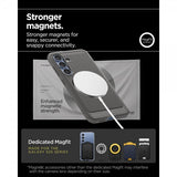 Spigen Samsung Galaxy S25 Cover Rugged Armor MagFit Marble Gray