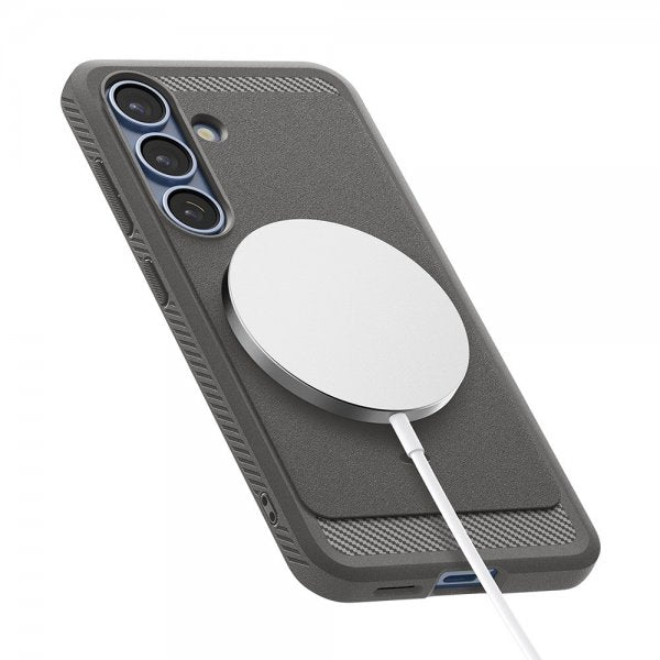 Spigen Samsung Galaxy S25 Cover Rugged Armor MagFit Marble Gray