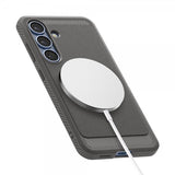 Spigen Samsung Galaxy S25 Cover Rugged Armor MagFit Marble Gray