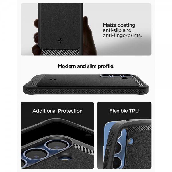 Spigen Samsung Galaxy S25 Cover Rugged Armor MagFit Mat Sort