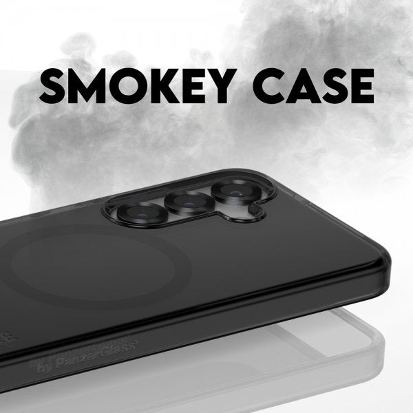 CARE by PanzerGlass Samsung Galaxy S25 Cover Smokey MagSafe Sort