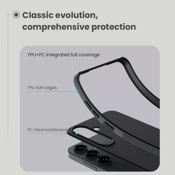 Nillkin Samsung Galaxy S25 Cover Super Frosted Shield Pro Sort