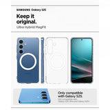 Spigen Samsung Galaxy S25 Cover Ultra Hybrid MagFit Clear White