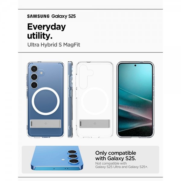 Spigen Samsung Galaxy S25 Cover Ultra Hybrid S MagFit Clear White