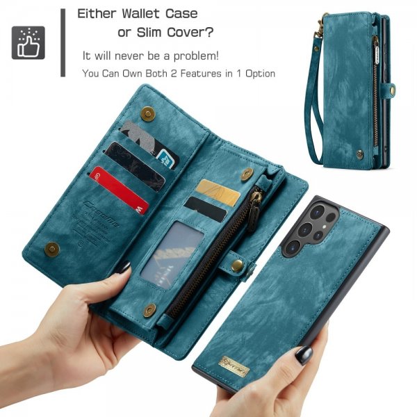 CaseMe Samsung Galaxy S25 Ultra Cover 008 Series Aftageligt Cover Blå