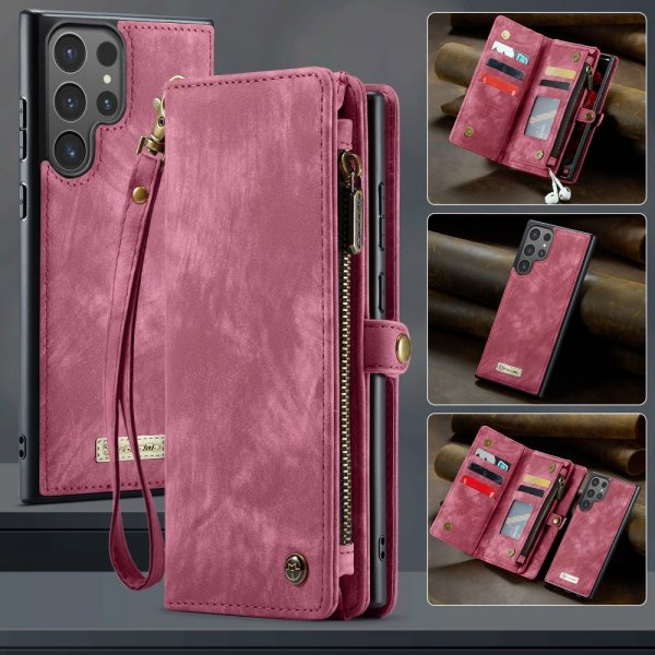 CaseMe Samsung Galaxy S25 Ultra Cover 008 Series Aftageligt Cover Rød