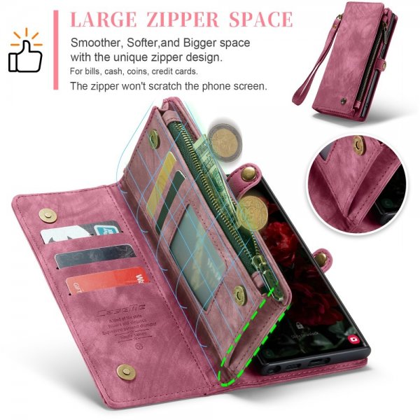 CaseMe Samsung Galaxy S25 Ultra Cover 008 Series Aftageligt Cover Rød