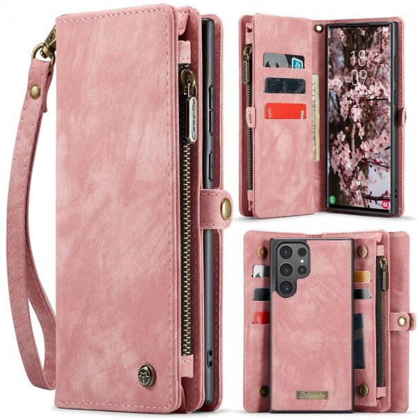 CaseMe Samsung Galaxy S25 Ultra Cover 008 Series Aftageligt Cover Rosa