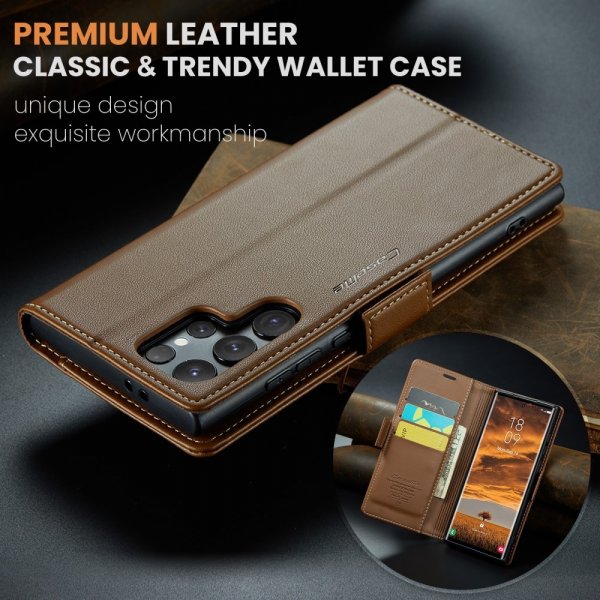 CaseMe Samsung Galaxy S25 Ultra Cover 023 Series Brun