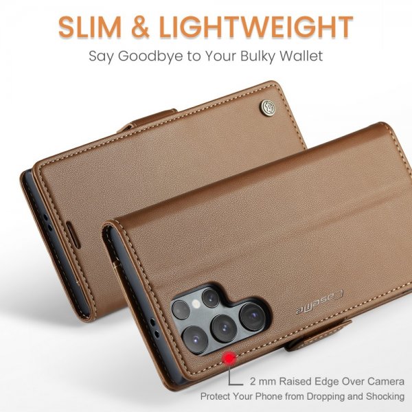 CaseMe Samsung Galaxy S25 Ultra Cover 023 Series Brun