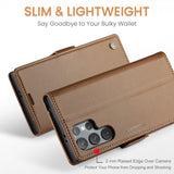 CaseMe Samsung Galaxy S25 Ultra Cover 023 Series Brun