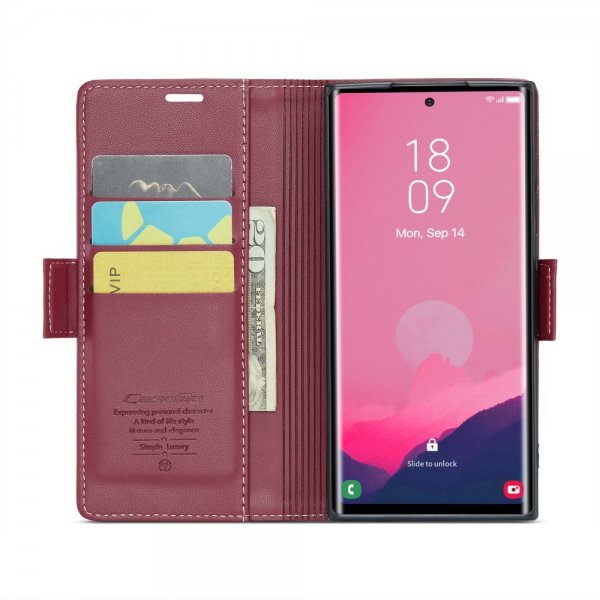 CaseMe Samsung Galaxy S25 Ultra Cover 023-serien Rød