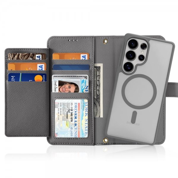 Dux Ducis Samsung Galaxy S25 Ultra Cover 2-i-1 Lawa Series MagSafe Grå