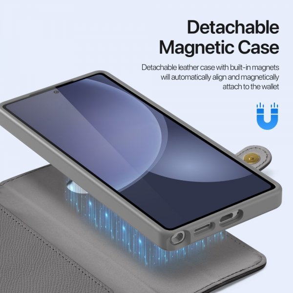 Dux Ducis Samsung Galaxy S25 Ultra Cover 2-i-1 Lawa Series MagSafe Grå