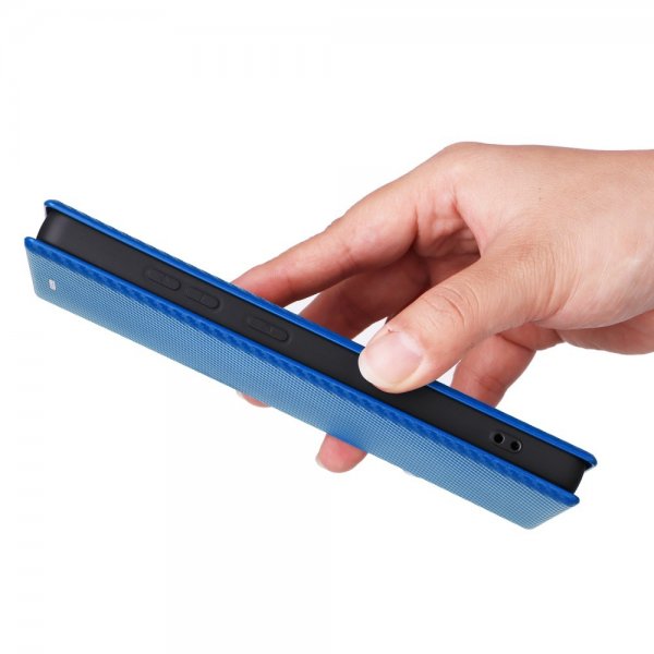 Samsung Galaxy S25 Ultra Cover Kulfibertekstur Blå