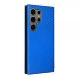 Samsung Galaxy S25 Ultra Cover Kulfibertekstur Blå