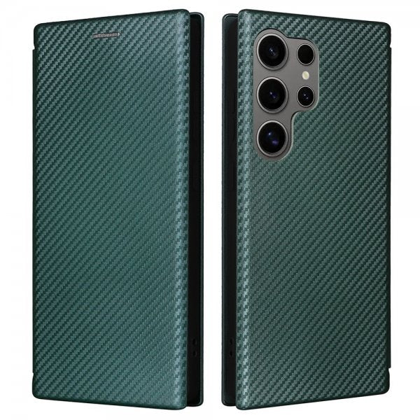 Samsung Galaxy S25 Ultra Cover Kulfibertekstur Grøn