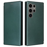 Samsung Galaxy S25 Ultra Cover Kulfibertekstur Grøn