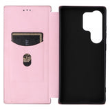 Samsung Galaxy S25 Ultra Cover Kulfibertekstur Rosaguld