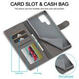 Lc.Imeeke Samsung Galaxy S25 Ultra Cover med Kortlomme Standerfunktion Grå