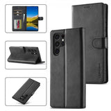 Lc.Imeeke Samsung Galaxy S25 Ultra Cover med Kortlomme Standerfunktion Sort