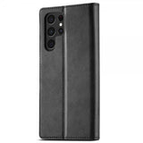 Lc.Imeeke Samsung Galaxy S25 Ultra Cover med Kortlomme Standerfunktion Sort