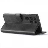 Lc.Imeeke Samsung Galaxy S25 Ultra Cover med Kortlomme Standerfunktion Sort