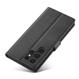 Lc.Imeeke Samsung Galaxy S25 Ultra Cover med Kortlomme Standerfunktion Sort