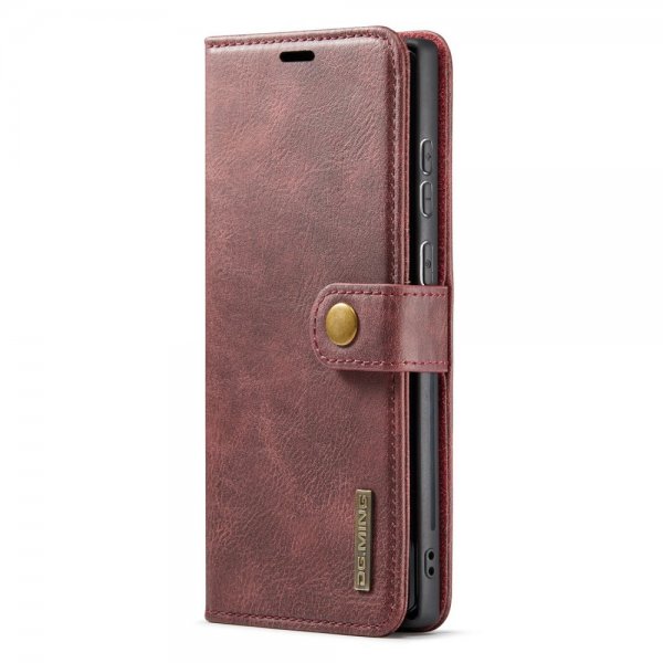 Dg.Ming Samsung Galaxy S25 Ultra Cover med Aftageligt Cover Rød