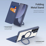 Dux Ducis Samsung Galaxy S25 Ultra Cover Skin X Pro Series Kickstand MagSafe Blå