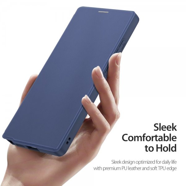 Dux Ducis Samsung Galaxy S25 Ultra Cover Skin X Pro Series Kickstand MagSafe Blå
