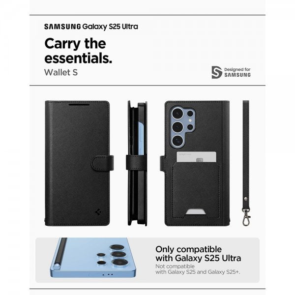Spigen Samsung Galaxy S25 Ultra Cover Wallet S Sort
